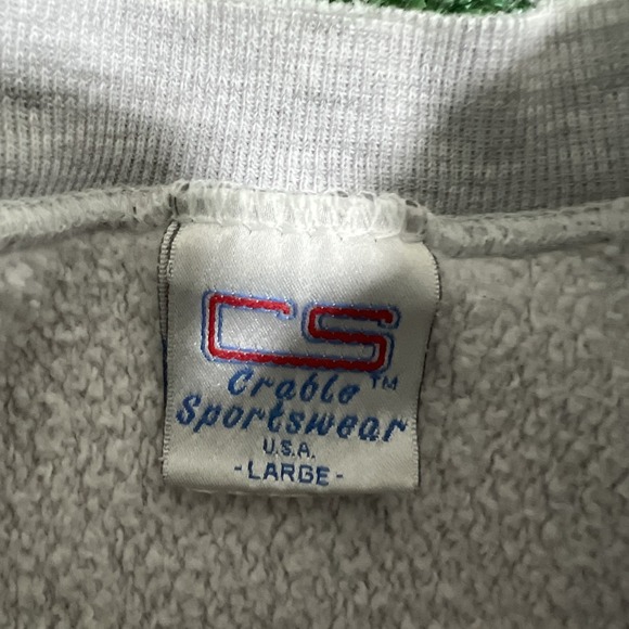 VTG Harvard University‎ Crewneck Sweatshirt Large Gray Reverse Weave USA 80s - Picture 4 of 12